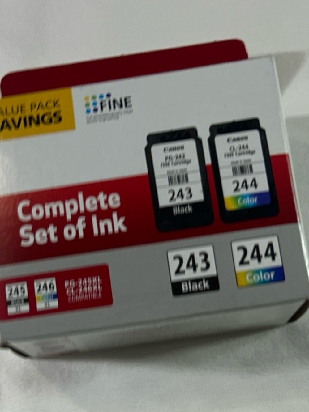 Canon Ink Set 243/244 New in box sealed**